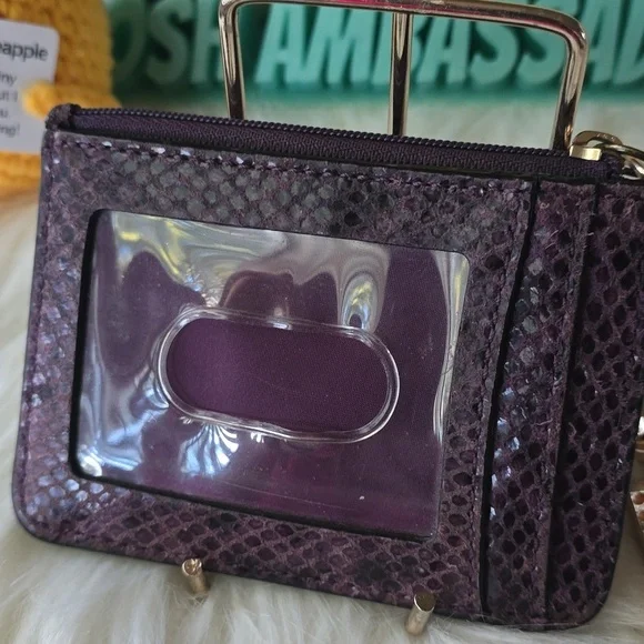 ๐๐ LOW START ๐๐Coach Purple id Card Holder And Purse Bling - Picture 3 of 9